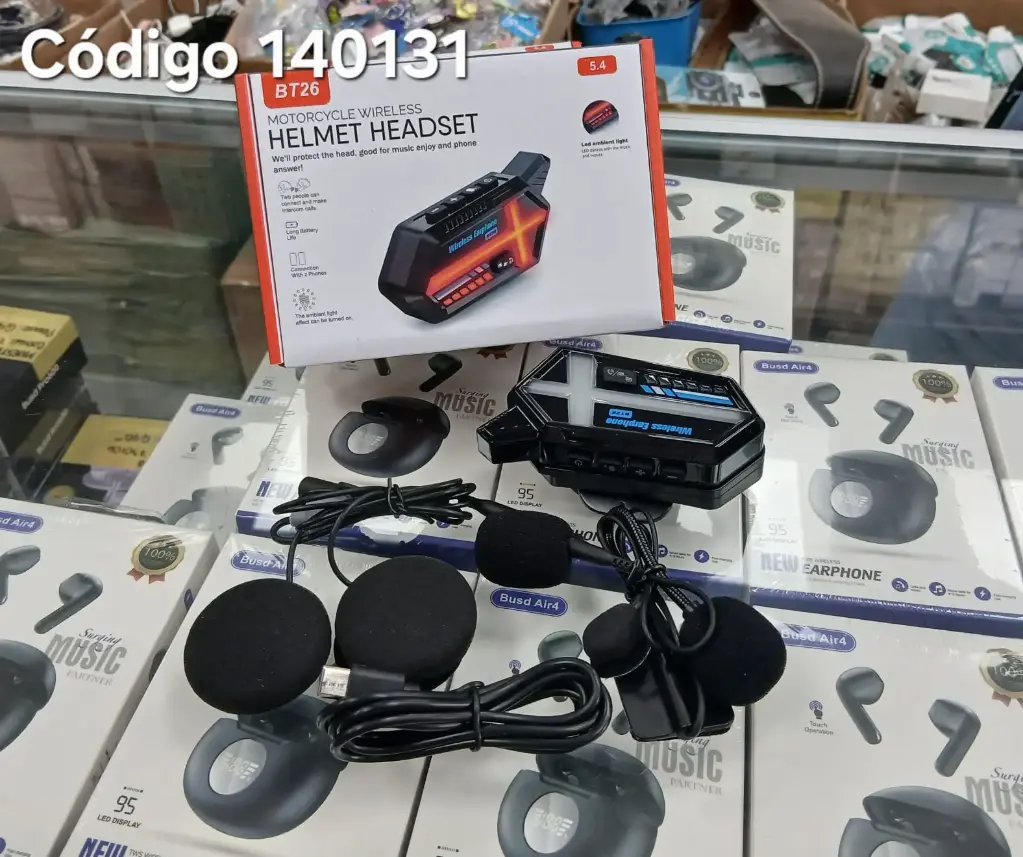 AURICULAR CON BLUETOOTH PARA CASCO 4140131|1000004140131 1000004140131