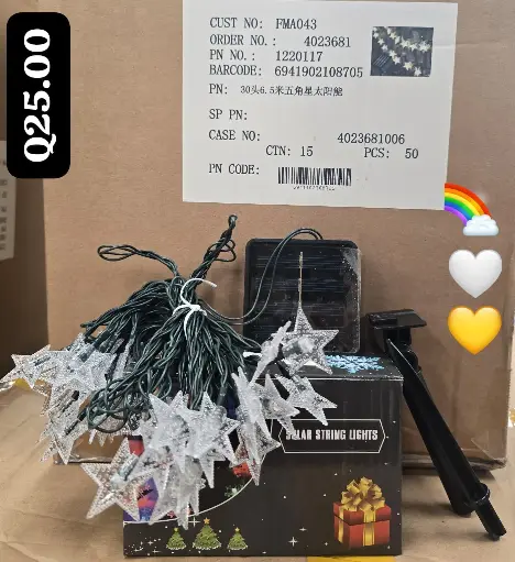 SET DE LUCES ESTRELLAS 30*6.5
